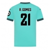 Wolves Rodrigo Gomes #21 Gostujuci Dres 2025-26 Kratak Rukav